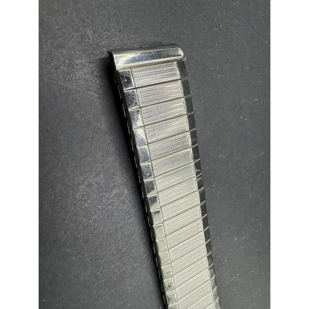 Vintage Speidel USA Made Stainless Steel Expansion Watch Band 5